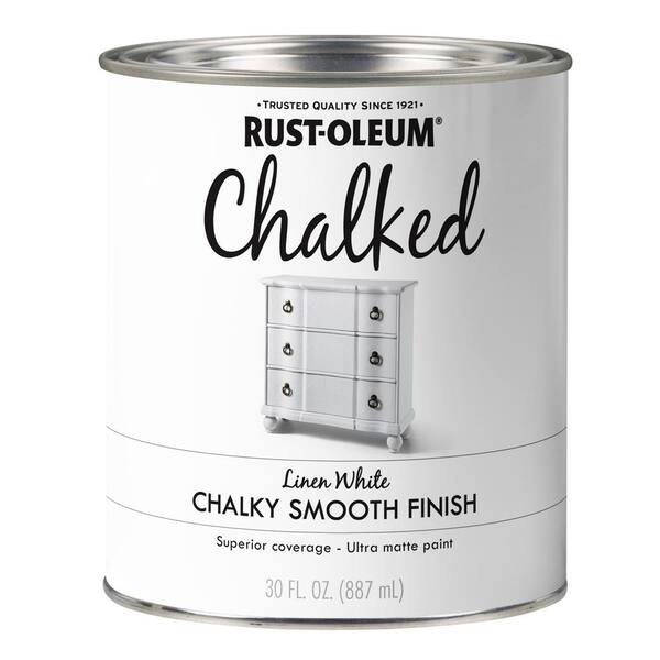 Rust-Oleum 30 oz. Linen White Ultra Matte Interior Chalked Paint (2-Pack)