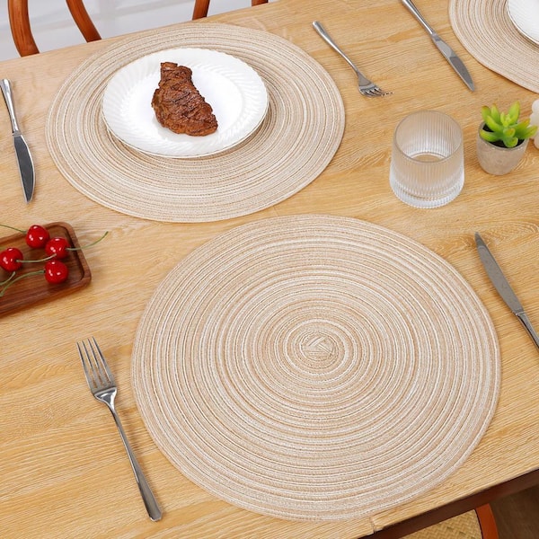 Brown Braided Jute Placemats set, Size: 1 Inch at Rs 120/piece in
