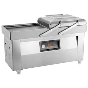 Vacuum Sealer Machinesilver 130 Watt Dual Pump Dual Sealing Food Storage Dry, Moist Items Automatic and Manual Sealing