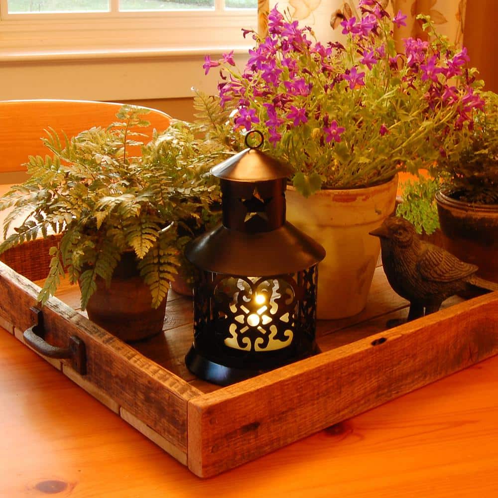 Contemporary Black Metal Hanging Lantern with Shepherd's Hook