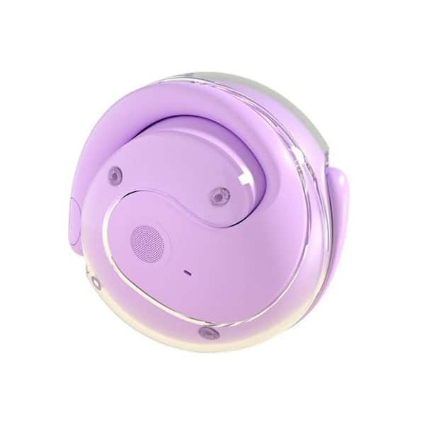 Vrbgify Pro Earbuds Headset, Noise Canceling Sports Bluetooth 5.5 Technology Out-of-Ear Earphones IPX5 Waterproof in Purple