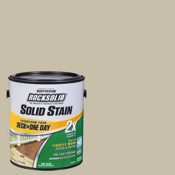 Rust-Oleum RockSolid 1 gal. Beach Exterior 2X Solid Stain