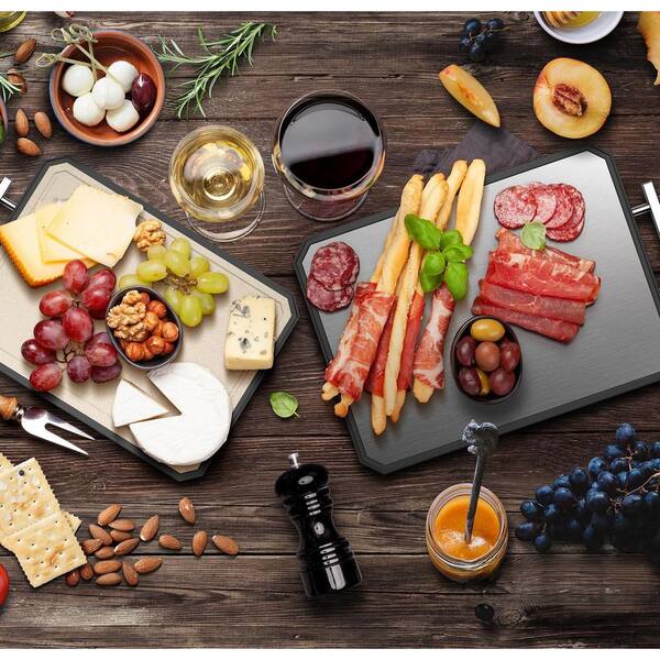 Wudkey Double-Sided Stainless-Steel Polypropylene Cutting Board