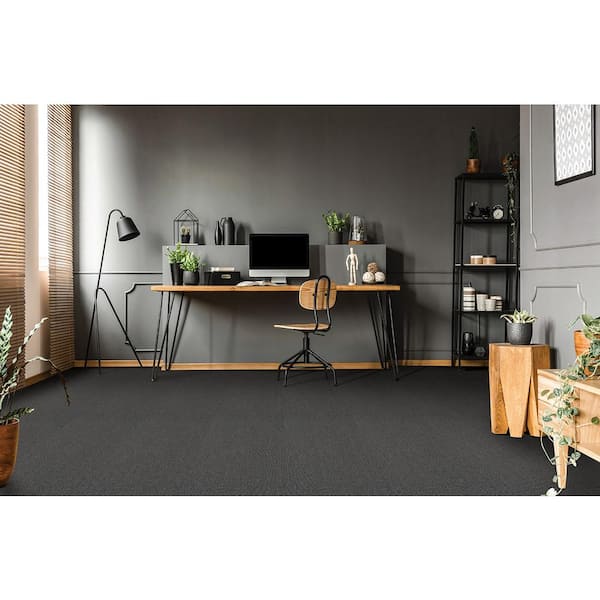 Viking Ash Gray 12 ft. Wide x Cut to Length 11.5 oz. Olefin Loop Carpet