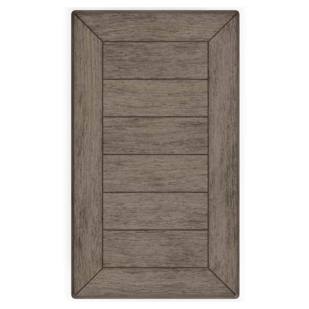 Modern Tyler Creek 14'' Chairside End Table with USB Ports, Black/Brown