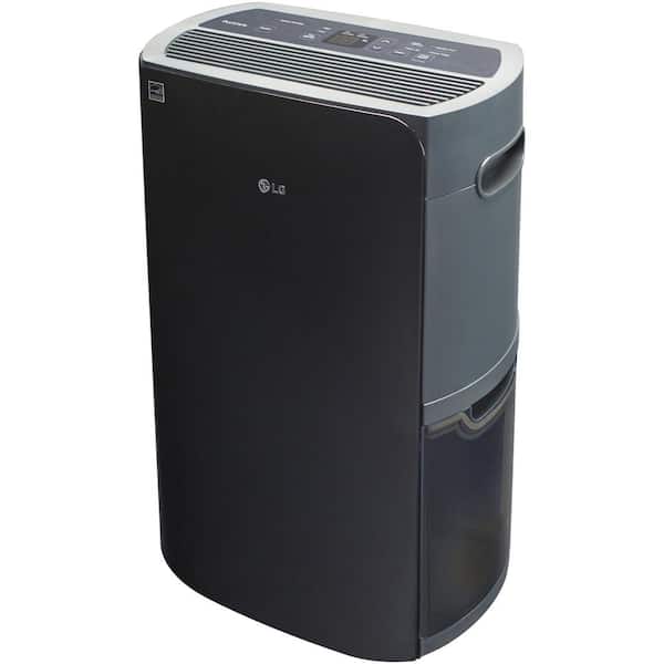 LG - PuriCare 50-Pint Dehumidifier with Clear Bucket with Handle