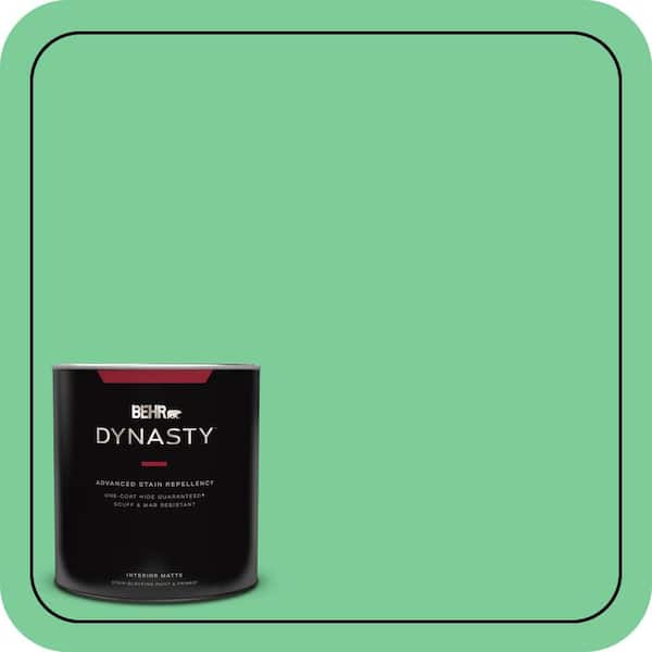 BEHR DYNASTY 1 qt. #460B-4 Garden Glow Matte Interior Stain-Blocking Paint and Primer