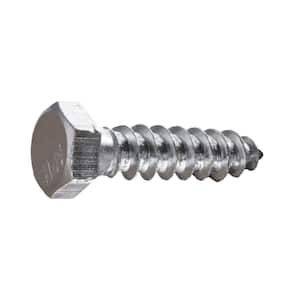 1/4 in. x 1 in. Hex Zinc Plated Lag Screw (100-Pack)