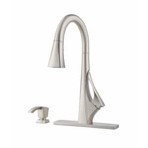 Venturi Single-Handle Pull-Down Sprayer Kitchen Faucet in Spot Defense with Stainless Steel