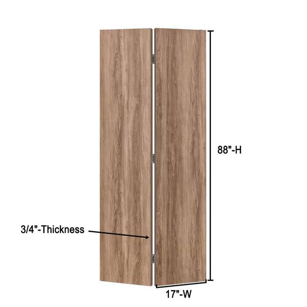 カルロス フォーム CALHOME 34 in. x 88 in. x 3/4 in. Solid Core Walnut Composite