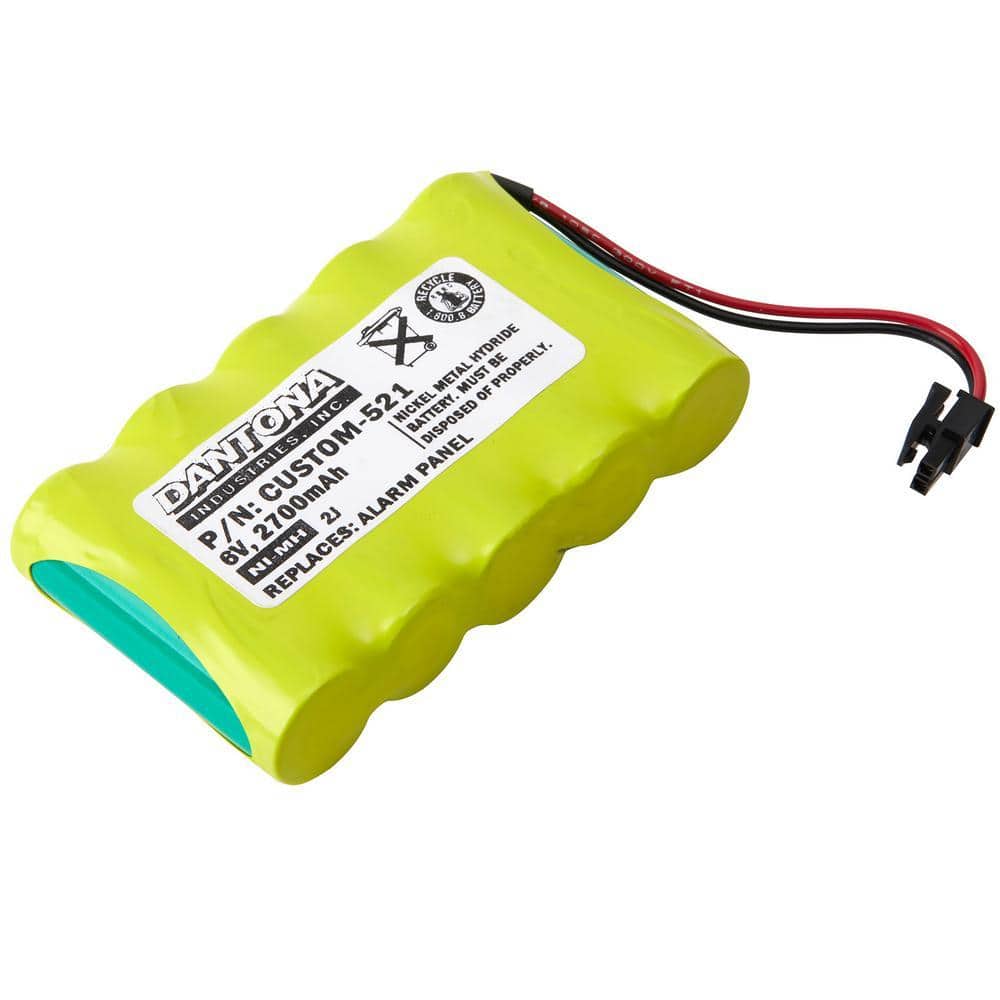 6V NIMH 2700mAh Fire Alarm Communicator Battery Xti CUSTOM-521