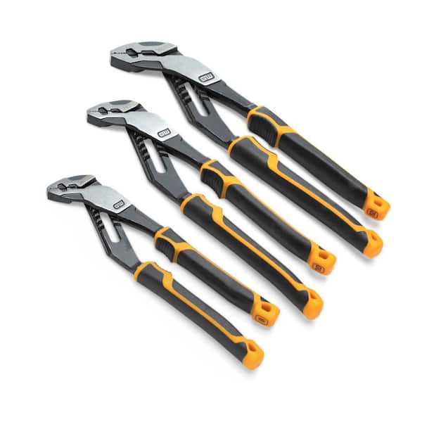 Pitbull K9 Straight Jaw Dual Material Tongue and Groove Pliers Set (3-Piece)