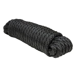 5/8 in. x 100 ft. Solid Braid MFP Utility Rope in Black
