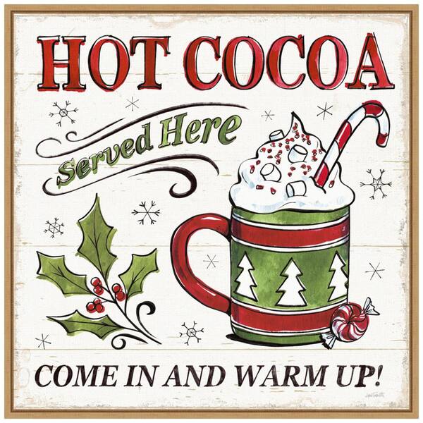 Amanti Art 22 in. Christmas Treats IV Christmas Holiday Framed Canvas Box Wall Art