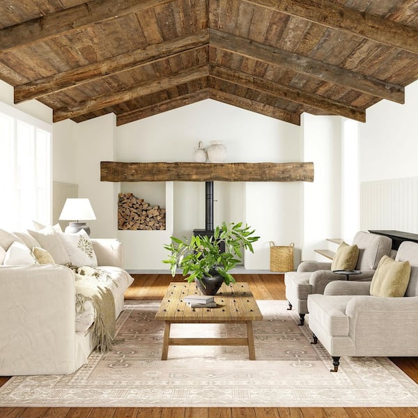 Fae Wool Cotton Beige 5 ft. x 8 ft. Indoor/Outdoor Patio Area Rug