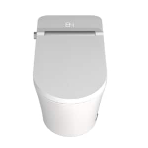 27.5 in. x 16.93 in. x 18.3 in. Elongated Ceramic Bidet Toilet 1.28 GPF in White-1 w/ Deodorizing Heated Seat Nightlight