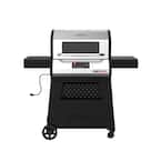Neevo 720 Propane Gas Digital Smart Grill in Black with Stainless Steel Front Panel and Lid