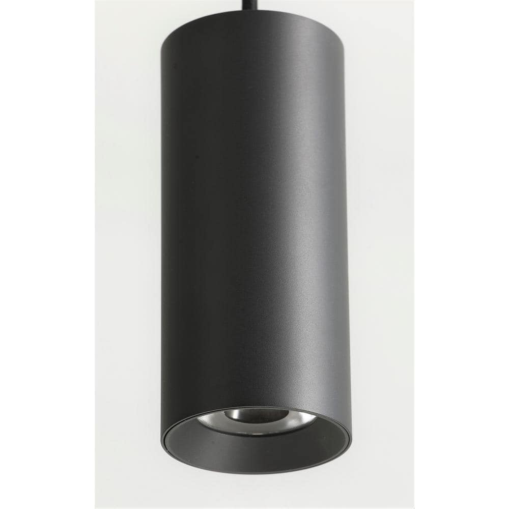 Matte Black Aluminum Mini LED Cylinder Pendant Light