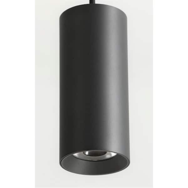 matte black cylinder pendant light