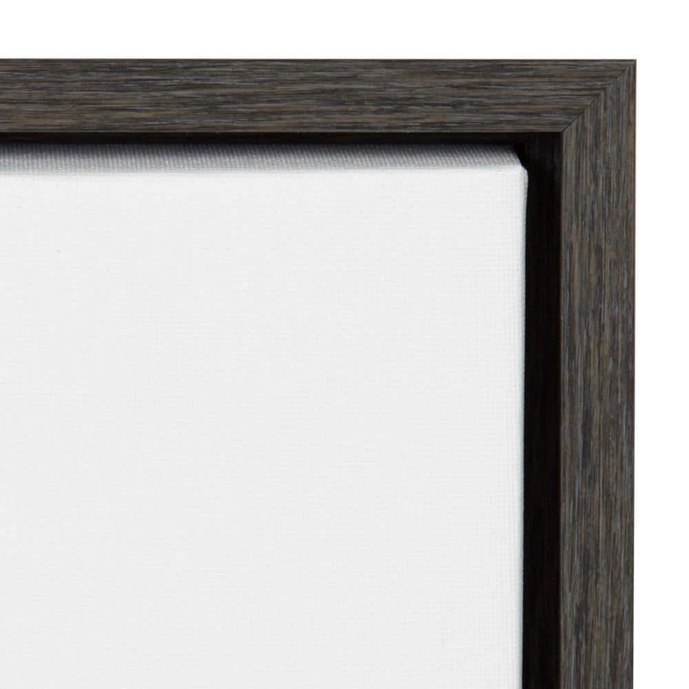 Gray Highland Cow Canvas Print with Polystyrene Frame