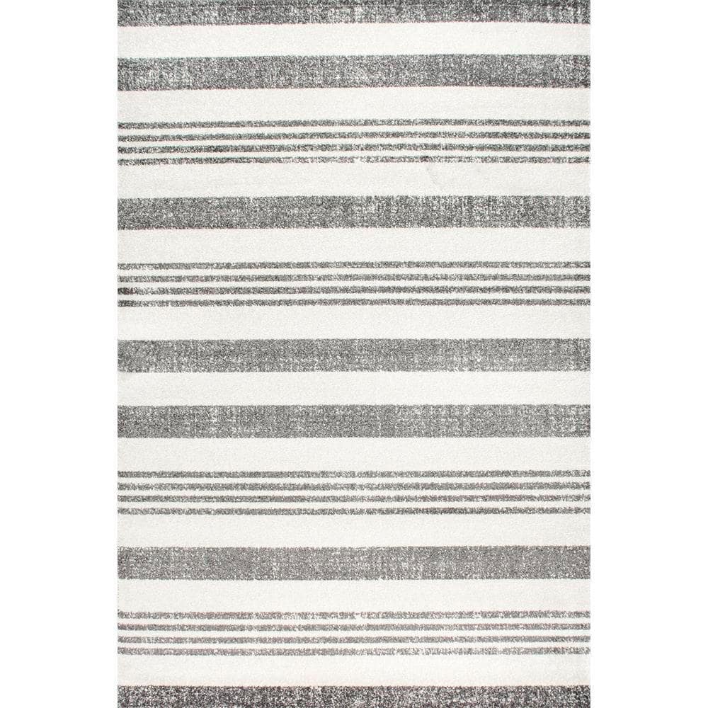 Vernazza Striped Gray 7 ft. x 9 ft. Area Rug price history on PriceWatchPro