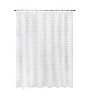 Kenney 70 in. W x 72 in. H Medium Weight Decorative Printed PEVA Curtain Liner in Multi-Color Geometric Frost KN61267C - The Home Depot