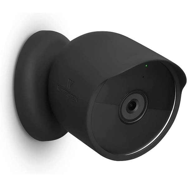 Wasserstein Protective Cover for Google Nest Cam (Battery) - Protective Silicone Cover for Your Camera (1-Pack/Black)