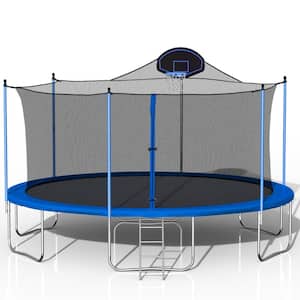 12 ft. Round Trampoline Set with Safety Enclosure System Outdoor Trampoline for Kids and Adults