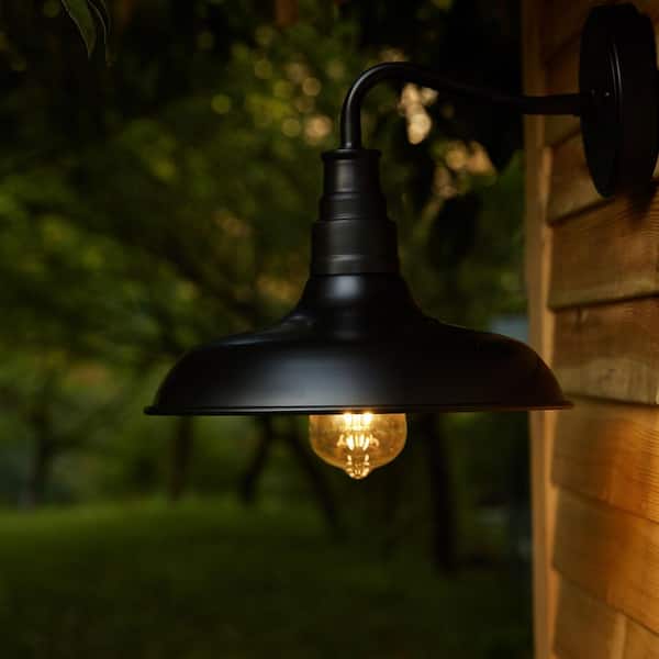 1- Light Dark Bronze Outdoor Barn Light Sconce (2-Pack)