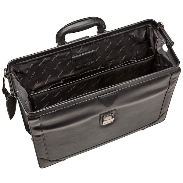 Mancini leather clearance briefcase