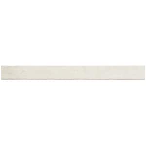 Essential Travertine Cream 2.24 in. x 23.50 in. Matte Porcelain Floor and Wall Bullnose Tile
