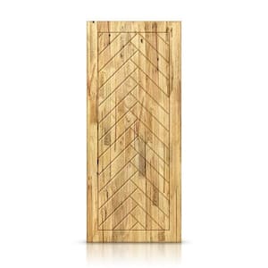24 in. x 80 in. Hollow Core Weather Oak Stained Solid Wood Interior Door Slab