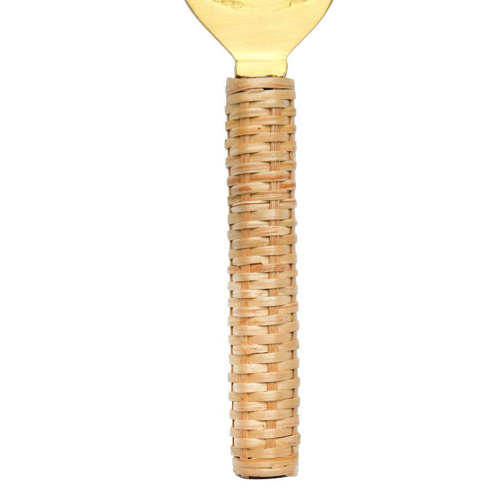 Bamboo and Brass Bottle Opener with Woven Handle