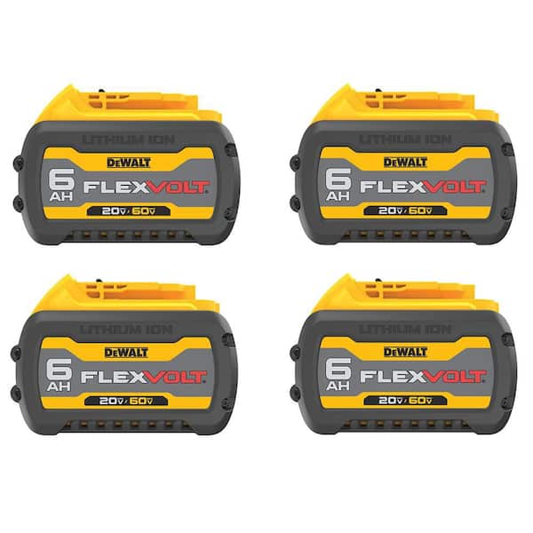 20V/60V MAX FLEXVOLT Lithium-Ion 6.0Ah Battery (4 -Pack)