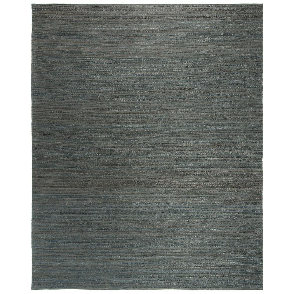 SAFAVIEH Cape Cod Dark Green 8 ft. x 10 ft. Striped Area Rug CAP504A-8 ...
