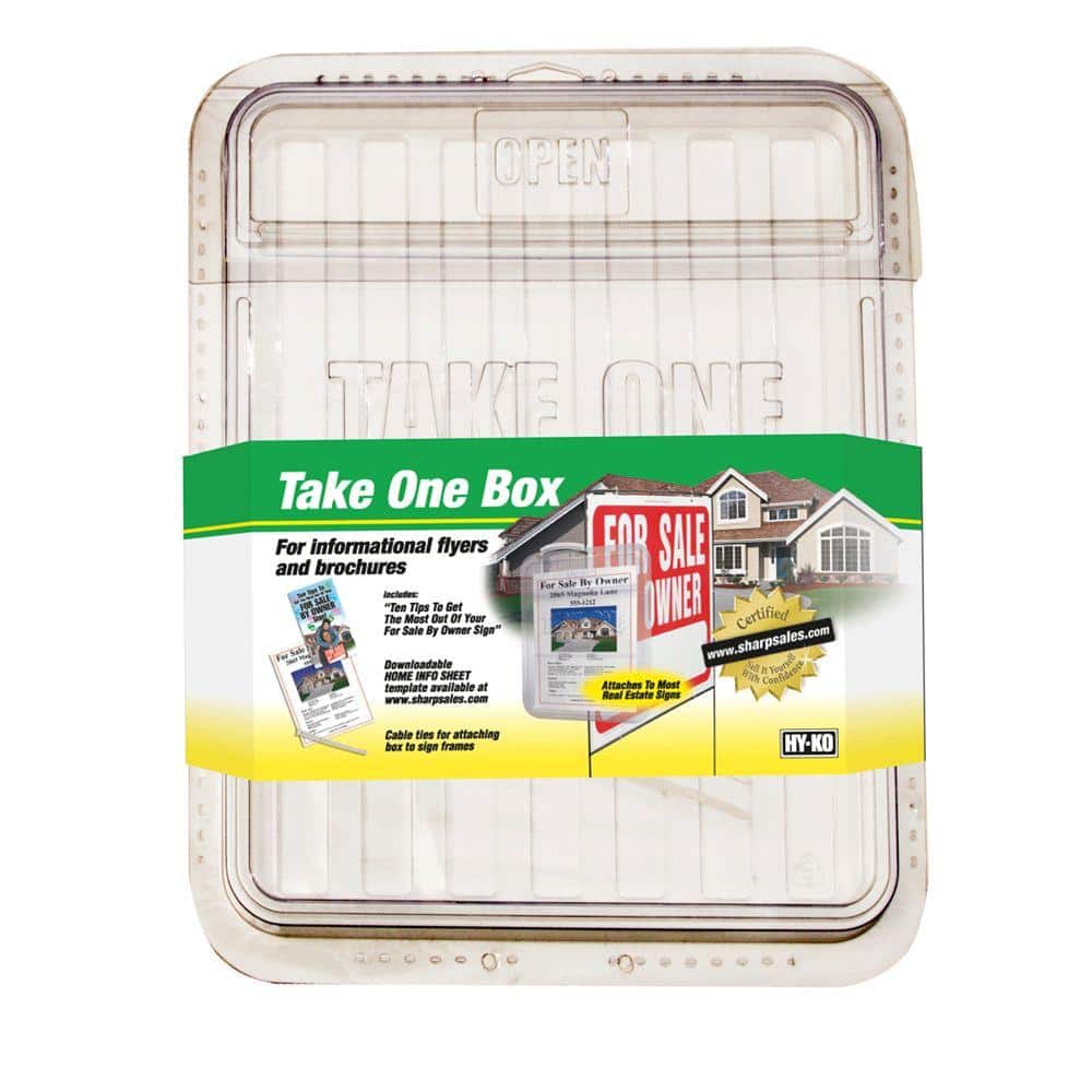 HY-KO 15 in. x 10-1/2 in. Plastic Take One Box 22131 - The Home Depot