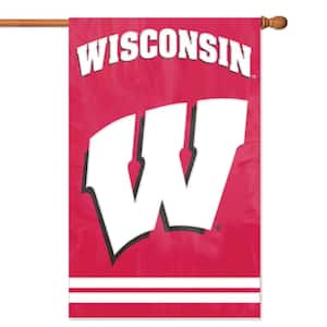 Wisconsin Badgers Applique Banner Flag