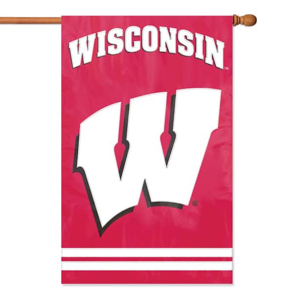 Party Animal Wisconsin Badgers Applique Banner Flag