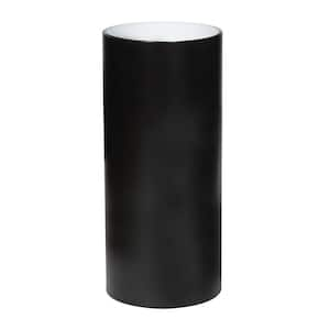 24 in. x 50 ft. Black Aluminum PVC Textured Coated Trim Coil