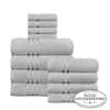 Reviews for Home Decorators Collection Turkish Cotton Ultra Soft Shadow Gray  12-Piece Bath Towel Set