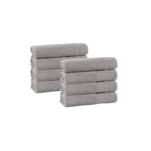Ela 8-Pieces Silver Turkish Cotton Wash Towels