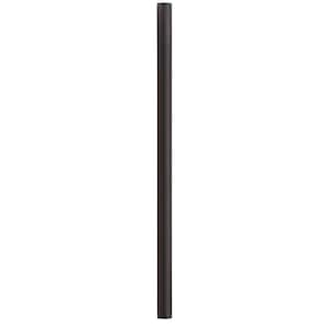 10 ft. Bronze Outdoor Direct Burial Aluminum Lamp Post fits Most Standard 3 in. Post Top Fixtures Includes Inlet Hole