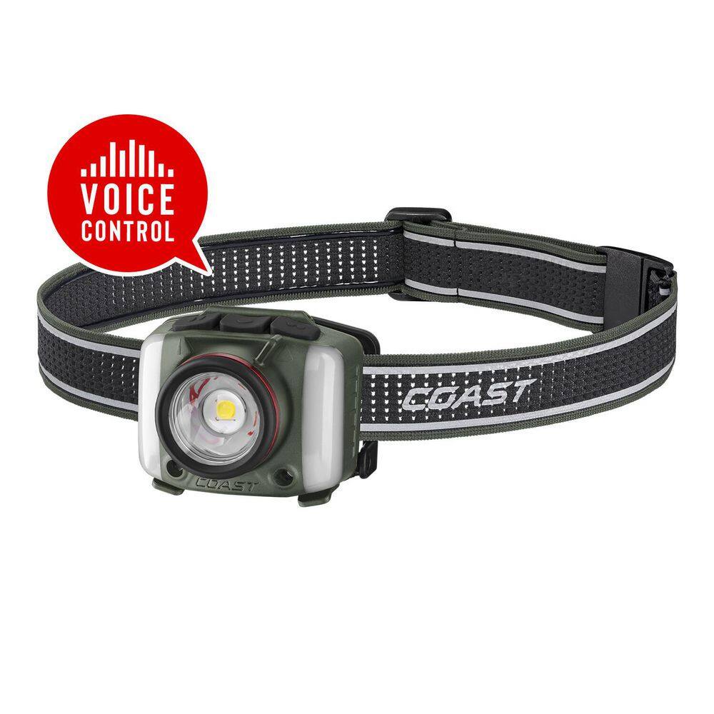 FL97R 1250 Lumens Voice Activated Rechargeable Headlamp Flashlight, FOREST GREEN price history on PriceWatchPro