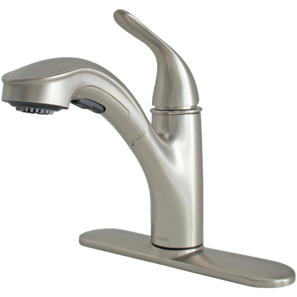 Spot Resist Stainless Single-Handle Pull-Out Kitchen Faucet