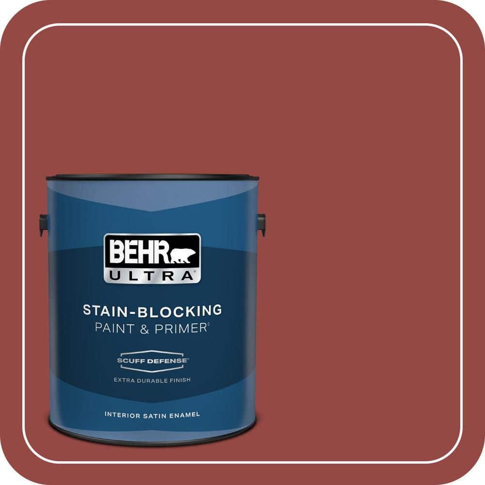 1 gal. Home Decorators Collection #HDC-FL14-4 Cranberry Zing Extra Durable Satin Enamel Interior Paint & Primer price history on PriceWatchPro