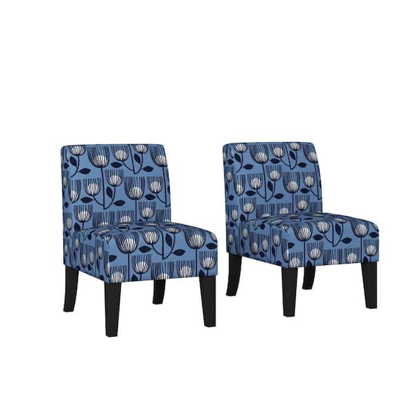 navy print chair