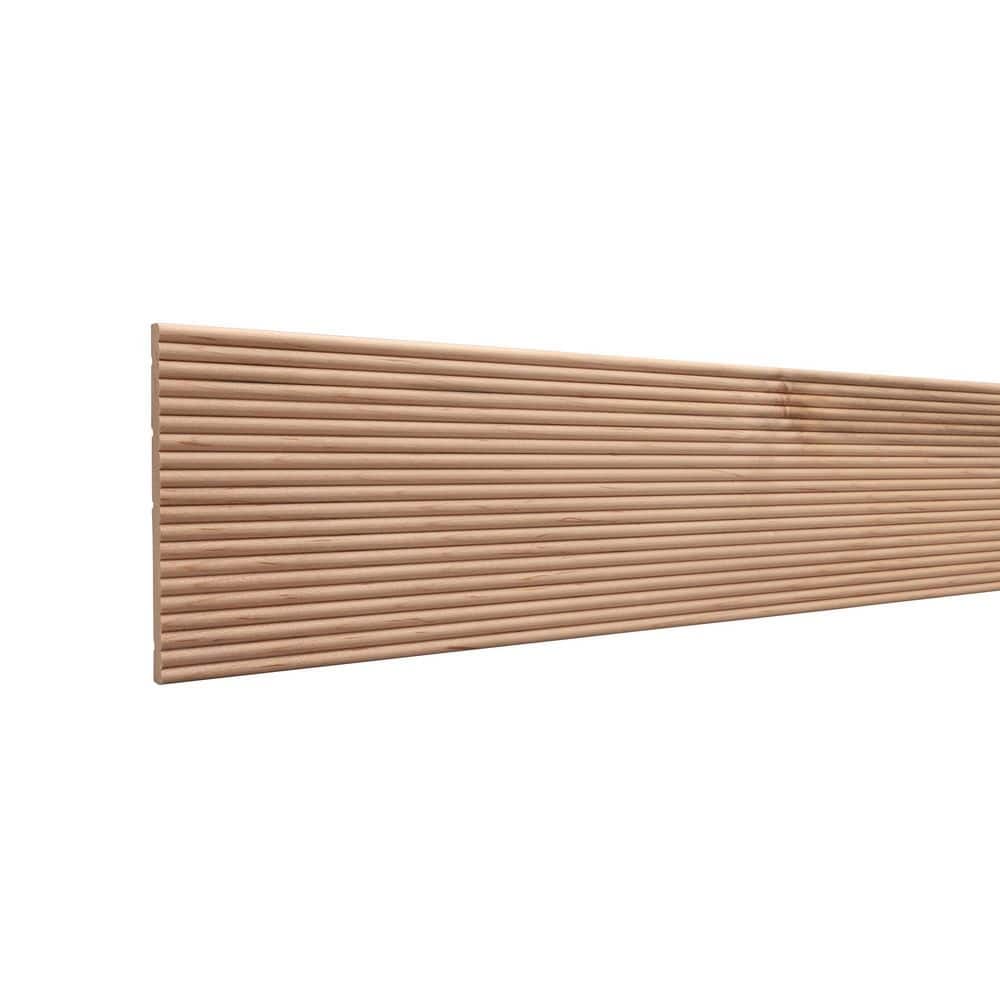 Ornamental Mouldings 1545 5 in. D W. x .438in. D. x 96in. L. Unfinished Ambrosia Maple Wood Panel Moulding 1-Pack
