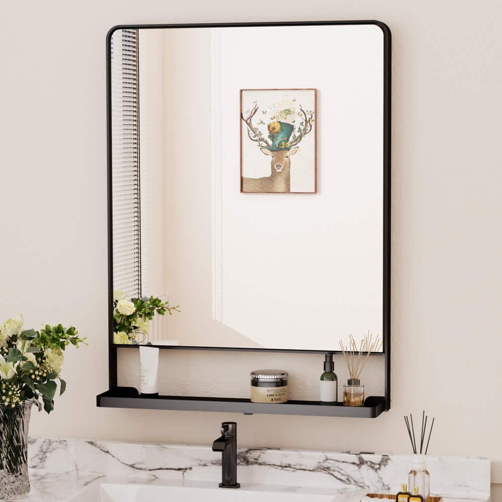 KeonJinn 24 in. W x 32 in. H Large Rectangular Framed Metal Wall ...