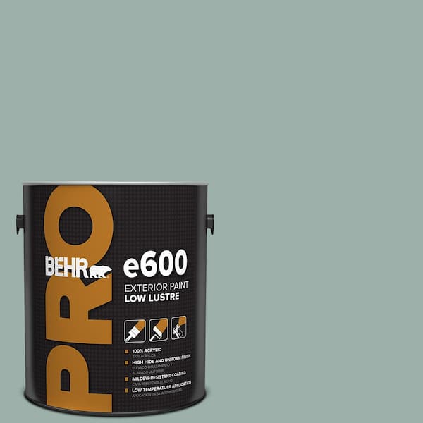 BEHR PRO 1 gal. #490F-4 Gray Morning Low Luster Exterior Paint