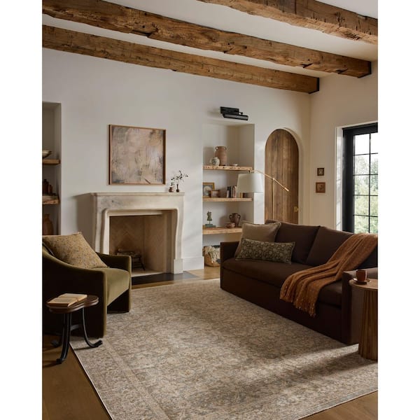 Loloi Elora Sky / Terracotta 9 ft. 3 in. x 13 ft. Traditional Area